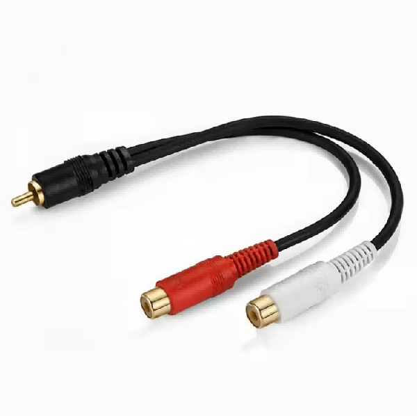 RCA Male to 2RCA Female 