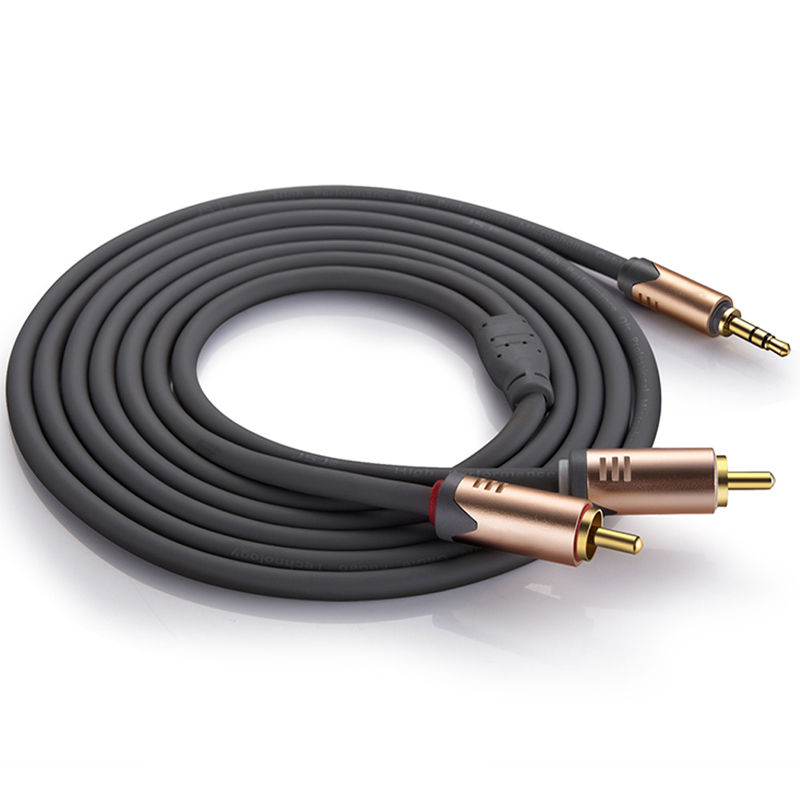 3,5 mm to 2 rca