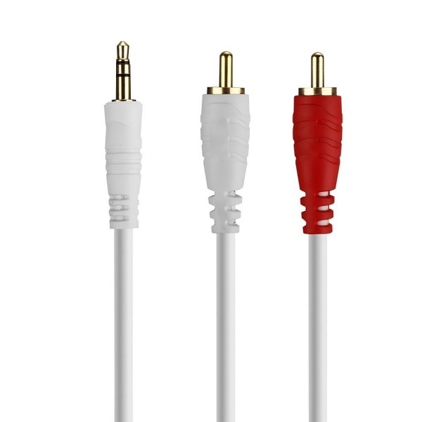 3.5MM Male to 2RCA